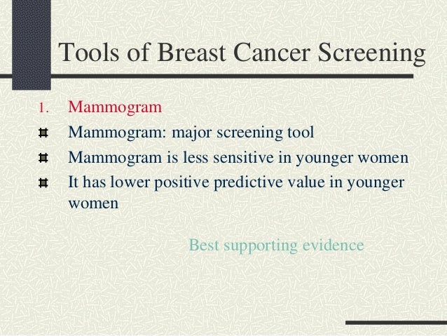 screening tool for breast cancer Screening tool for breast cancer